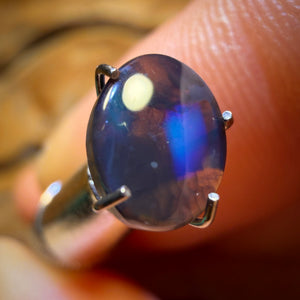 0.8cts - Lightning Ridge Black Crystal Opal