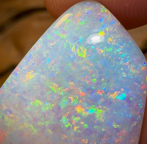 29.3cts - GEM Solid Australian Boulder Pipe Crystal Opal - Opal Whisperers