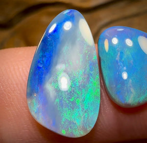 (Template) 8.3cts - Lightning Ridge Semi Black Opal Set - Opal Whisperers