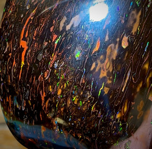 127.2cts - Huge Tribal Queensland Black Boulder Opal from Koroit