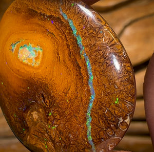 39.9cts - Yowah Nut Tribal Kernel Opal. Double Sided!