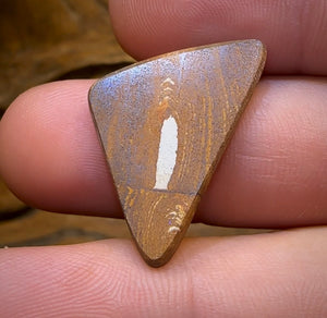 9.1cts - “Rainbow Parrot”Picture Queensland Boulder Seam Australian Opal. - Opal Whisperers