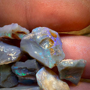 🔒76.4cts - 15x Lightning Ridge Opal Rough Parcel