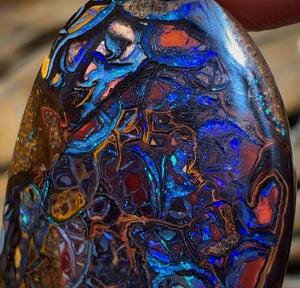 26.3cts - Top Electric Tribal Queensland Boulder Opal from Koroit