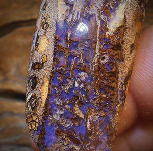 Solid Queensland Boulder Opal Pendant