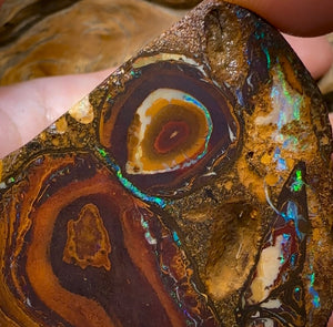 (Template) 396cts - 2x Yowah Nut Rough Slabs. Australian Boulder Opal - Opal Whisperers