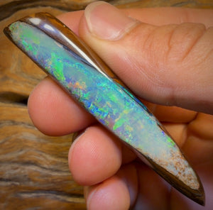 96.2cts - “Adams Rib”GEM Fossil Crystal Opal. Isaac’s Cut!