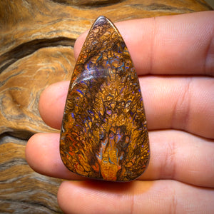 131.4cts - Tribal Yowah Nut Opal. Australian Opal Double Sided Picture stone