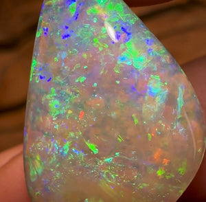 16.55cts - GEM Solid QLD Boulder Pipe Crystal Opal - Opal Whisperers