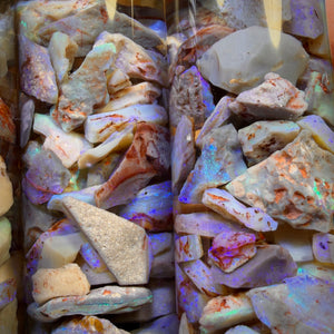 110cts Lightning Ridge Opal Rough Chip Vials. BULK LISTING