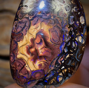 24.6cts - Tribal Australian Boulder Opal from Koroit