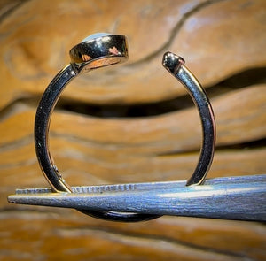 Sterling Silver - South Australian Crystal Opal Ring