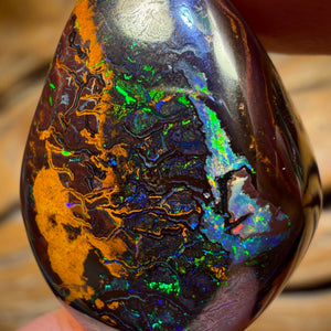 47.7cts - Multicolour Tribal Queensland Boulder Electric Landscape Opal