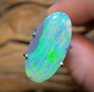(Template) 1.3cts - Lightning Ridge Semi Black Opal - Opal Whisperers