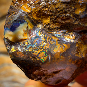 106.7cts - Awesome Tribal Yowah Nut Opal Rough Piece. Found on ‘OUTBACK OPAL HUNTERS’!!