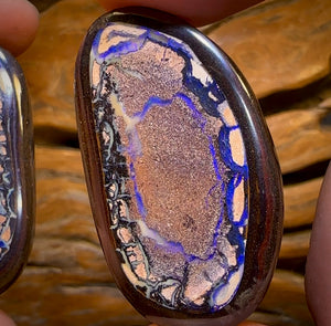 181.6cts - Wonderful Complete Yowah Nut Tribal Kernel Opal Pair