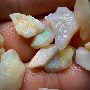 54.6cts - 20x South Australian White Opal Rough Parcel