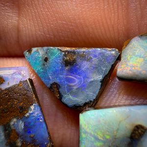 30.9cts - 5x Australian Boulder Seam Opal Rubs Parcel