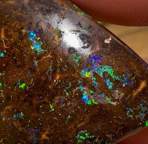 59.4cts - Solid Natural Bubble Band Boulder Opal - Opal Whisperers