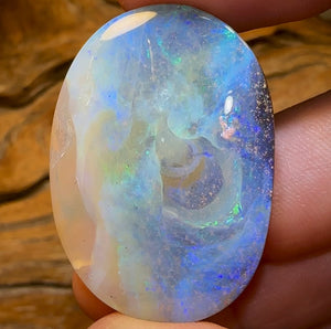 71.3cts - “Water World”Large Queensland Boulder Opal from Winton - Opal Whisperers