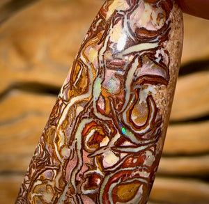 30.1cts - Highly Artistic Tribal Yowah Nut Opal. ‘Art of Opal’ Candidate