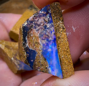 161.5cts - 5x Queensland Boulder Pipe Opal Rough Parcel BARGAIN