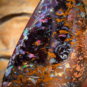 61.8cts - Tribal Queensland Boulder Opal. Multicolours!