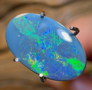 1.6cts - Australian Solid Black Opal from Lightning Ridge - Opal Whisperers
