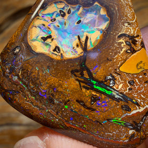 59.2cts - Yowah Nut Kernel Opal w/ Tribal Surround. Australian Boulder Opal