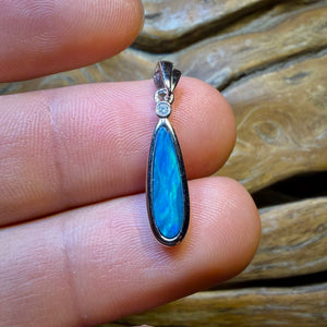 HDW Sterling Silver - Queensland Boulder Opal Doublet Pendant