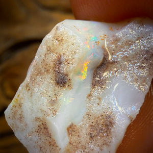 11.9cts - South Australian White Opal Rough Piece
