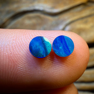 HDW 0.6cts - Australian Boulder Opal Doublet Pair