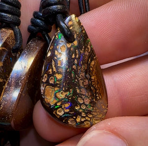 10x Drilled Yowah Boulder Opals. Bulk Wholesale Dealers Package - Opal Whisperers