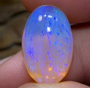 7.9cts - “Magic Crystal Bean” Lightning Ridge Crystal Opal - Opal Whisperers