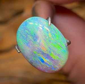 2.2cts - Australian Dark Opal “Bean” from Lightning Ridge - Opal Whisperers