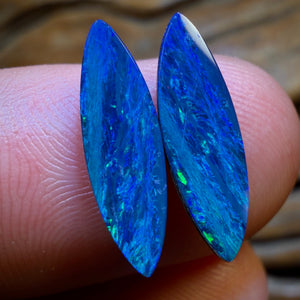 🔨 AUCTION 🔨 💎 High Roller Banger Auction 💎 2.85cts - Australian Boulder Opal Doublet Pair