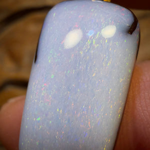 🔨 AUCTION 🔨 Solid Queensland Unique White Boulder Seam Opal Pendant