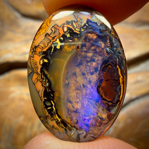 17.5cts - Yowah Nut Crystal Centre Opal. Australian Boulder Opal