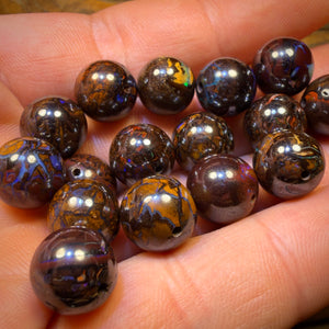 Drilled Boulder Opal Tribal Beads. BULK LISTING Multiple available
