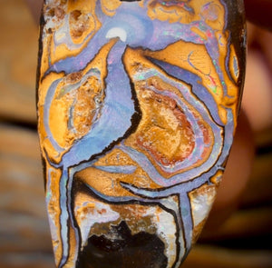 29 x 14mm - Drilled Tribal Queensland Boulder Opal Necklace