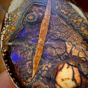 33.1cts - Unique Yowah Nut Crystal Centre Opal. Australian Boulder Opal BARGAIN