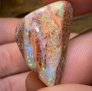 34.6cts - Australian Boulder Pipe Opal Parcel. Heritage Collection Red Fire - Opal Whisperers