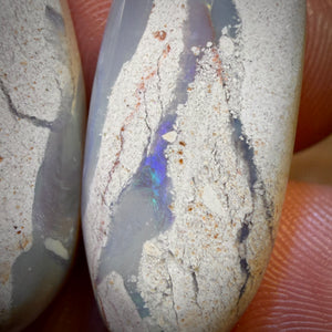 🔨 AUCTION 🔨 No Reserve 20.6cts - Lightning Ridge Opal Pair