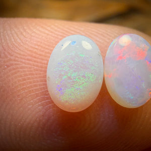 Half Price Card! 0.95cts - South Australian White Opal Set