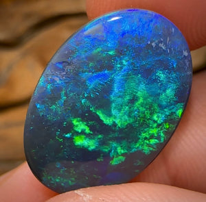 13.4cts - Australian Black Opal from Lightning Ridge - Opal Whisperers