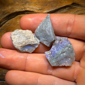 46.1cts - 3x Lightning Ridge Opal Rough Parcel
