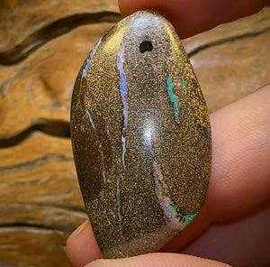 Auction Fall-Through = Your Gain! 🔥 Now More Than 50% Off RRP 🚨 No Reserve 43 x 23mm - Drilled Australian Boulder Opal