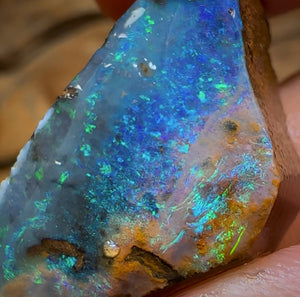 61.5cts - Queensland Boulder Seam Opal Rub