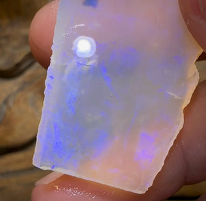 (Template) 80.6cts - Large Queensland Boulder Crystal Rub. Australian Opal - Opal Whisperers