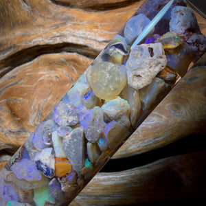 128.1cts - Lightning Ridge Opal Vial